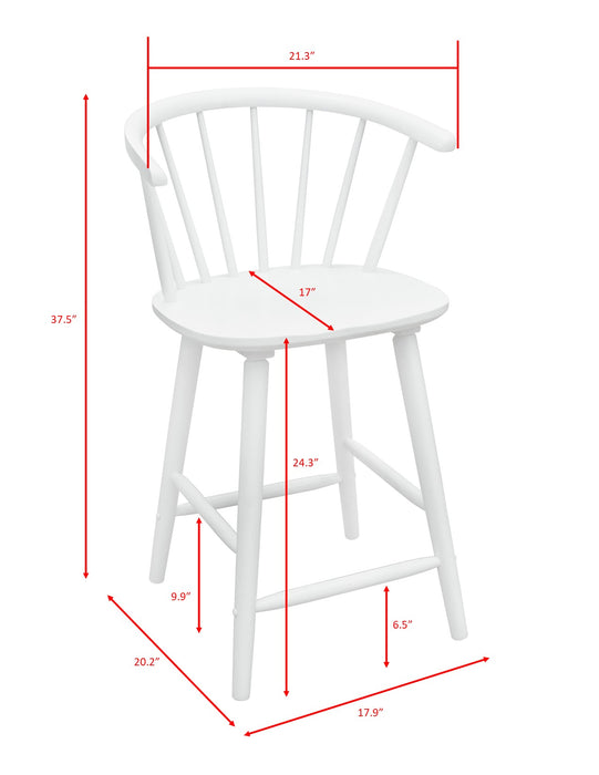 JANNA COUNTER HEIGHT STOOL-WHITE