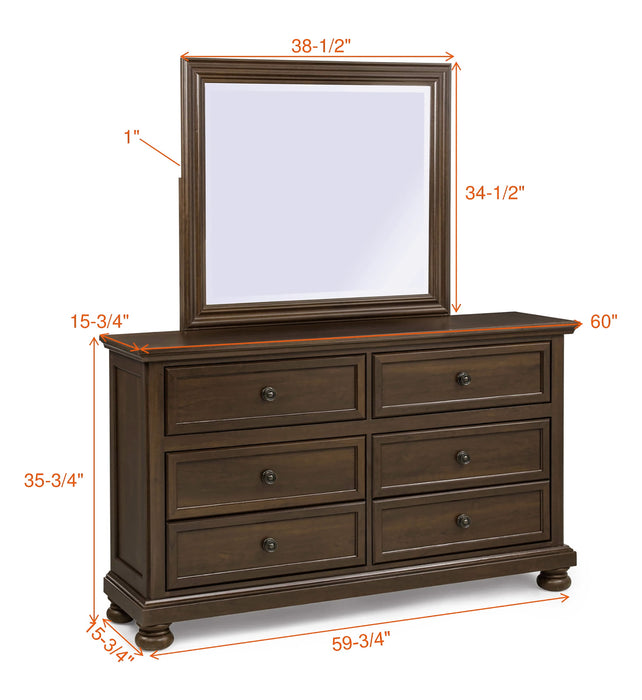 CLARIBELLE DRESSER-BROWN