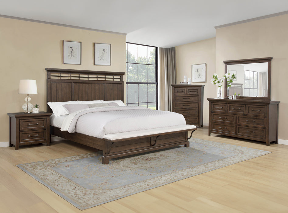 BECKETT NIGHT STAND-BROWN