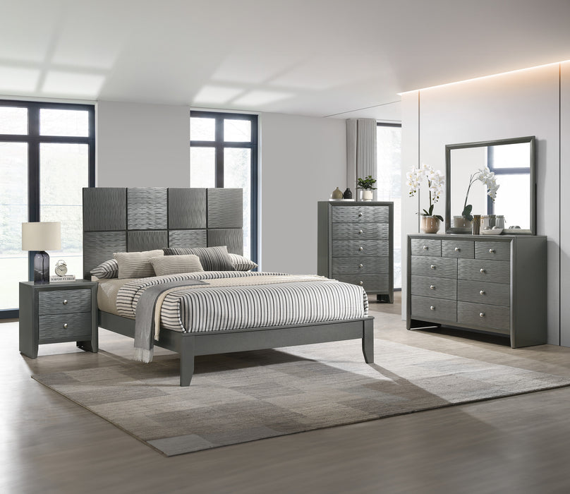 DENKER DRESSER MIRROR GUN METAL