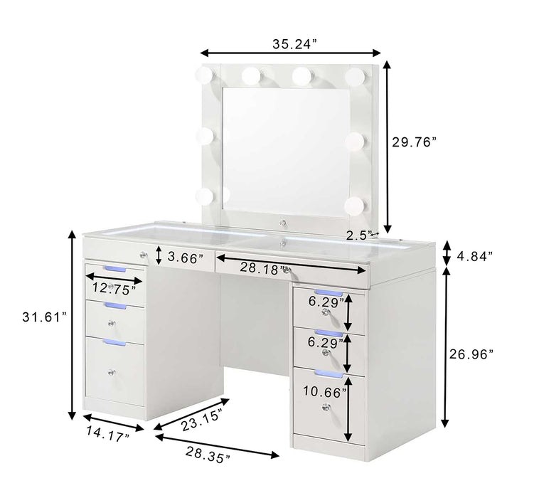 LUXO VANITY BASE TOP WHITE