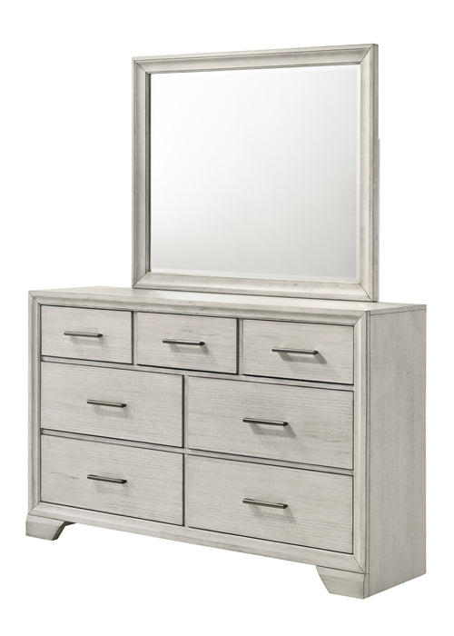 JAYMES DRESSER MIRROR WHITE MIST