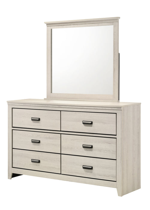 CARTER DRESSER MIRROR WHITE