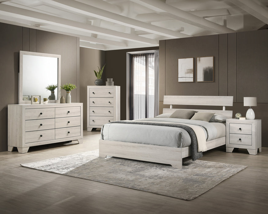 ATTICUS TWIN PLATFORM BED IN 1 BOX WHITE