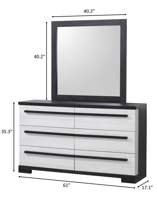 REMINGTON DRESSER CHALK/EBONY