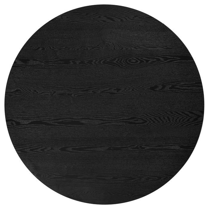 Hamlyn 5-piece Round Wood Dining Set Grey and Black
