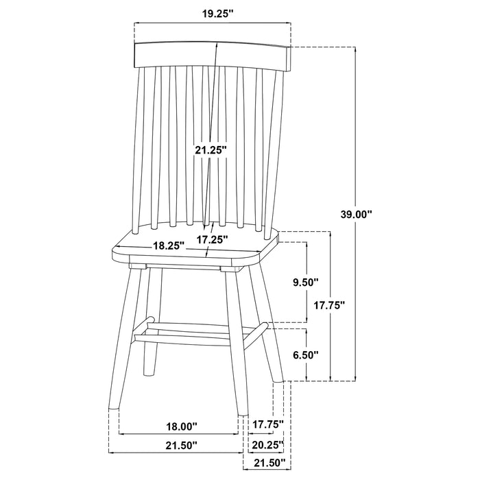 Strouse 5-piece Dining Set Black