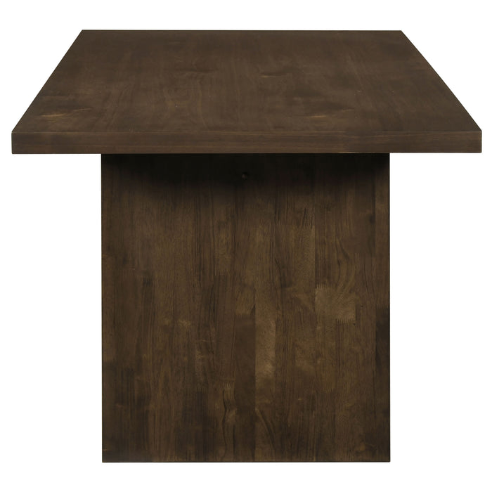 Decker 7-piece 82-inch Rectangular Dining Set Black and Walnut