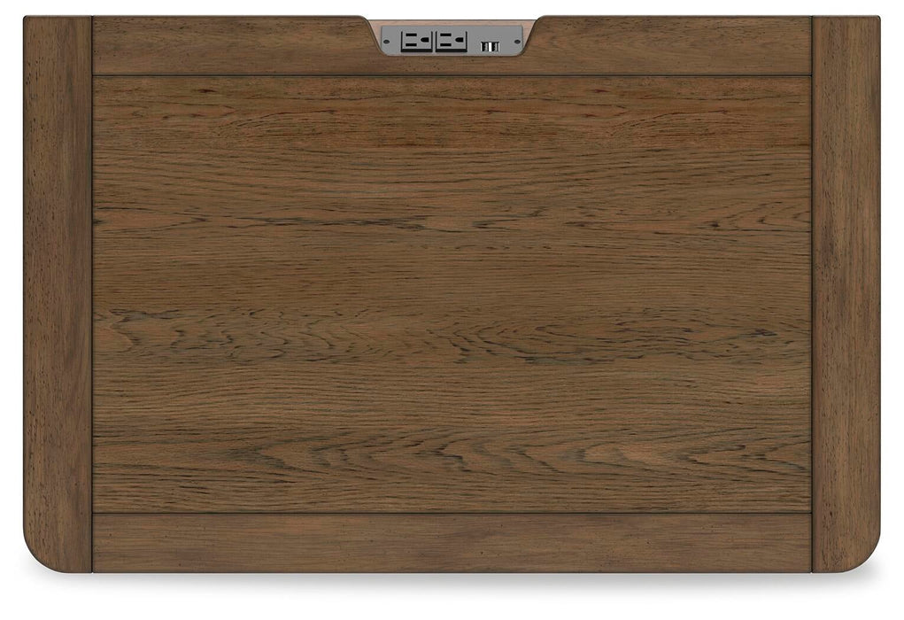 Cabalynn California King Panel Bed with Storage with Mirrored Dresser, Chest and Nightstand