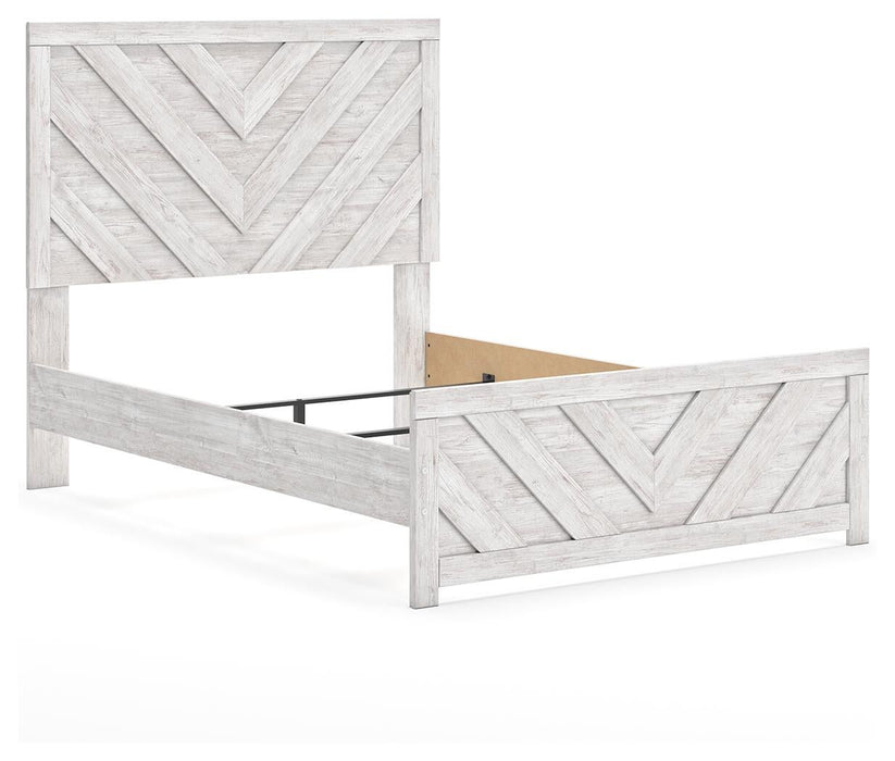 Cayboni Full Panel Bed, Dresser, Mirror, Chest and Nightstand