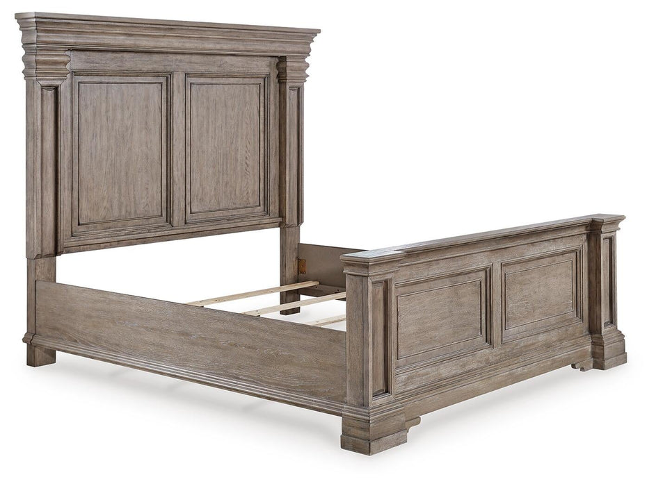 Blairhurst California King Panel Bed, Dresser, Mirror, Chest and Nightstand