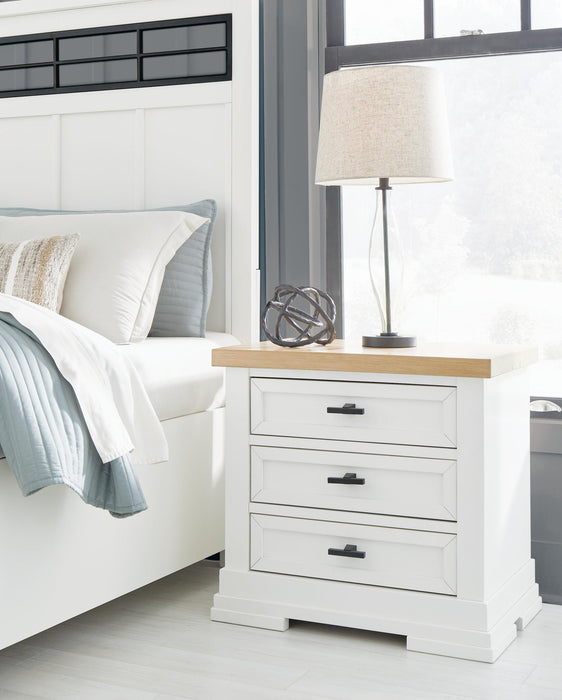Ashbryn California King Panel Storage Bed, Dresser, Mirror, Chest and Nightstand