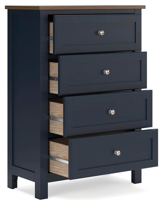 Landocken Full Panel Headboard, Dresser, Mirror, Chest and Nightstand