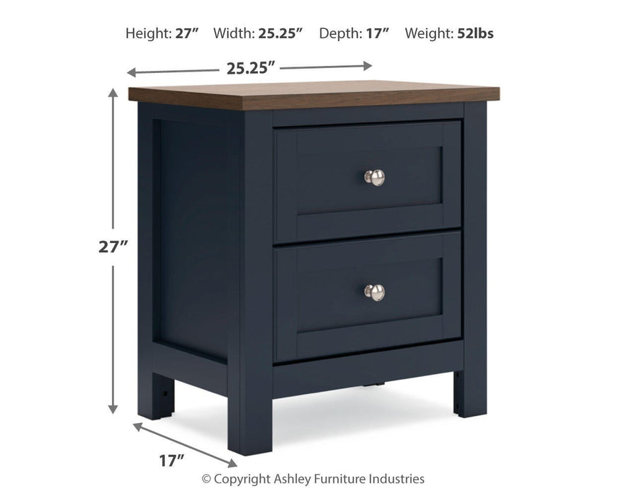 Landocken Full Panel Headboard, Dresser, Mirror, Chest and Nightstand