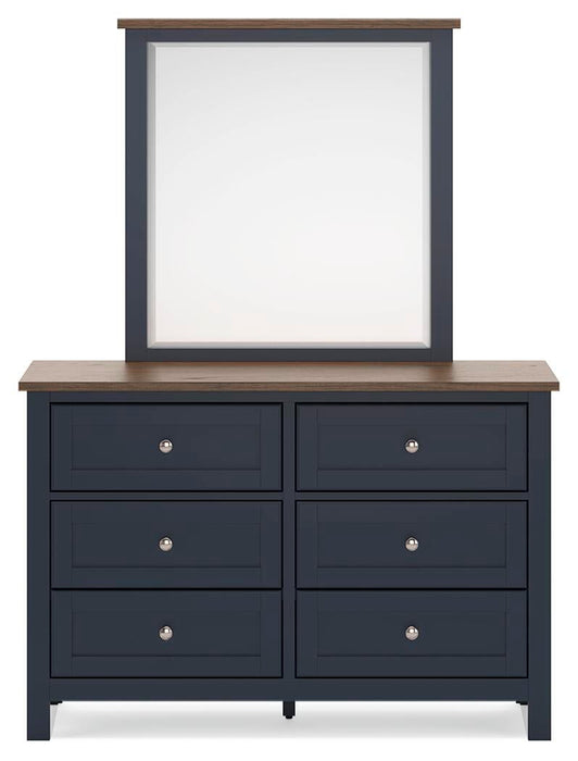 Landocken Twin Panel Bed, Dresser, Mirror and Nightstand