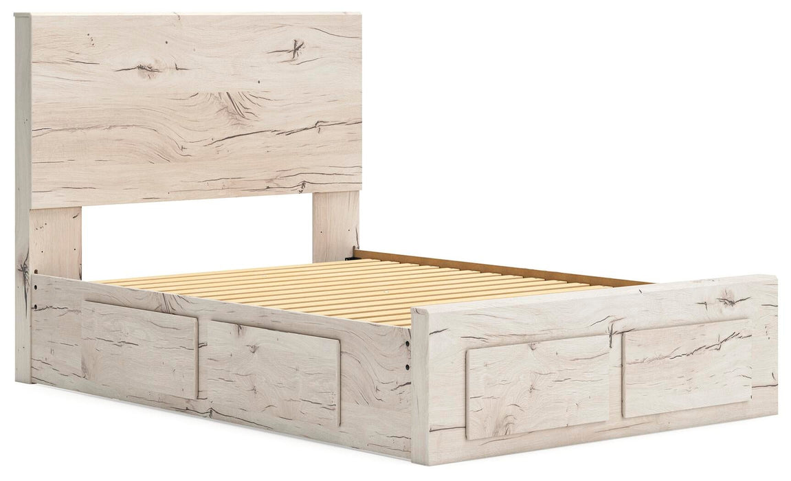 Lawroy Full Panel Storage Bed, Dresser, Mirror, Chest and Nightstand