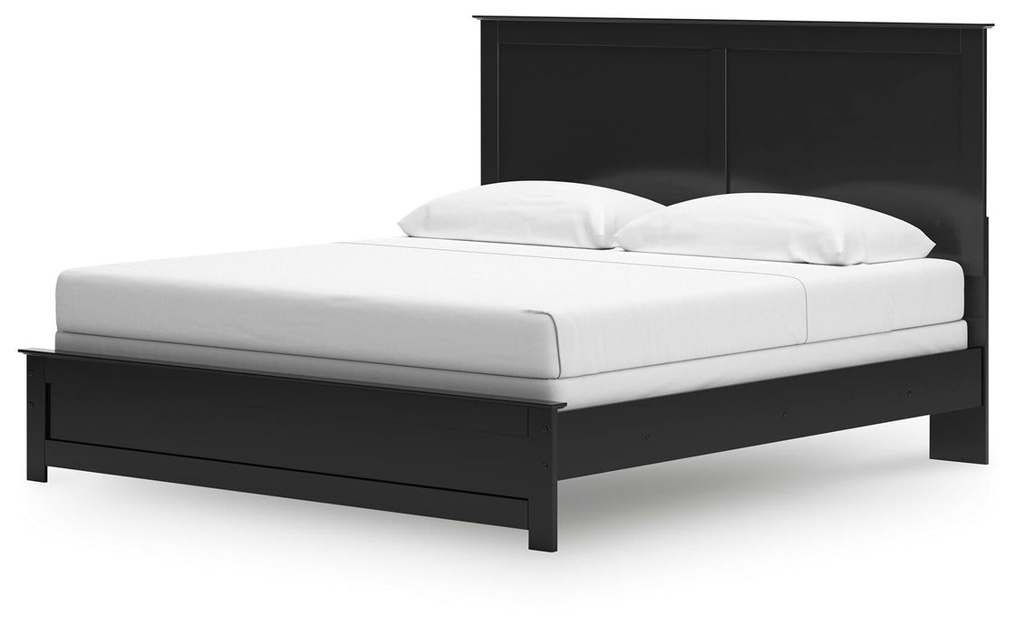 Maribel King Panel Bed, Dresser, Mirror, Chest and Nightstand