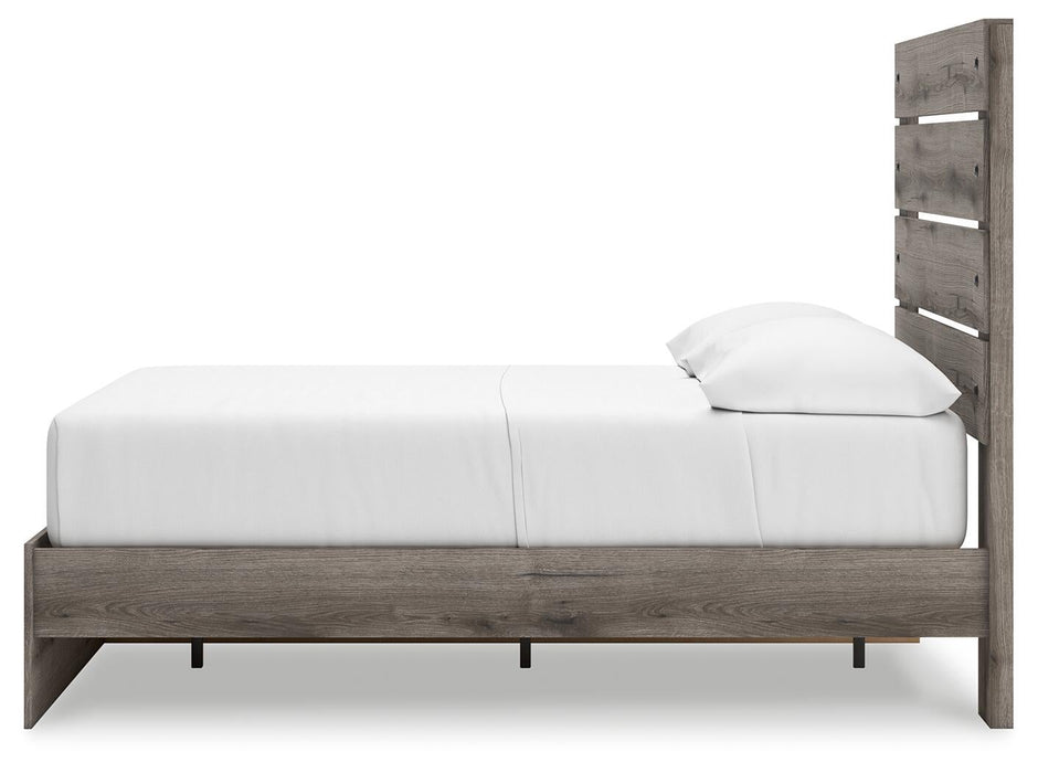 Graystorm Full Panel Storage Bed, Dresser and Mirror