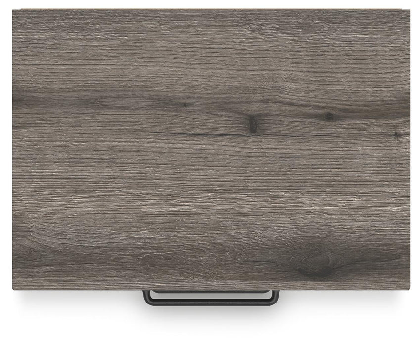 Graystorm Twin Panel Storage Bed, Dresser, Mirror and Nightstand