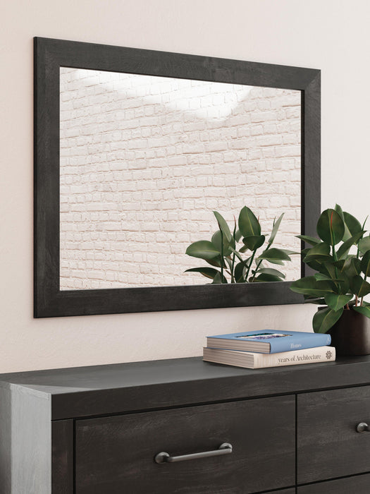 Hollivern King Panel Bed, Dresser, Mirror and Nightstand