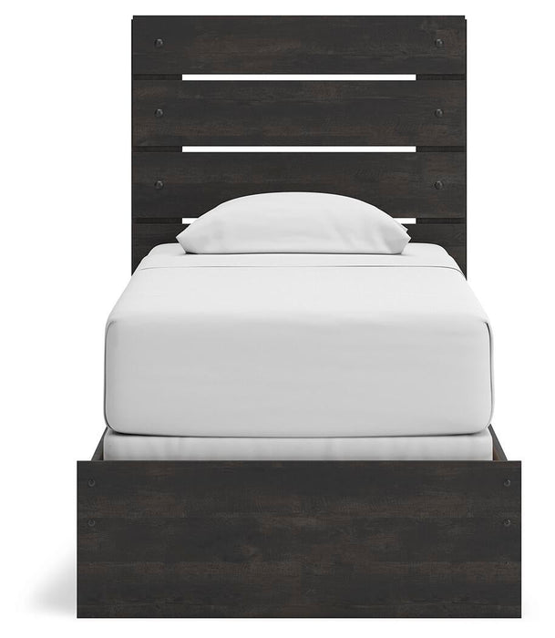 Hollivern Twin Panel Bed, Dresser and Mirror