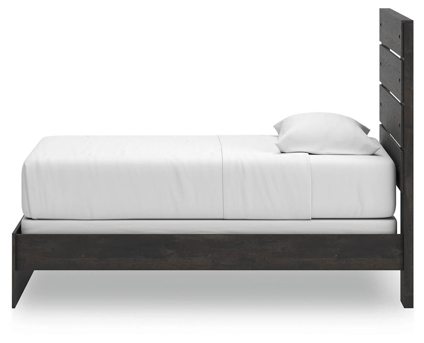 Hollivern Twin Panel Bed, Dresser and Mirror