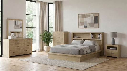 Hendricks 5-piece California King Bedroom Set Light Oak