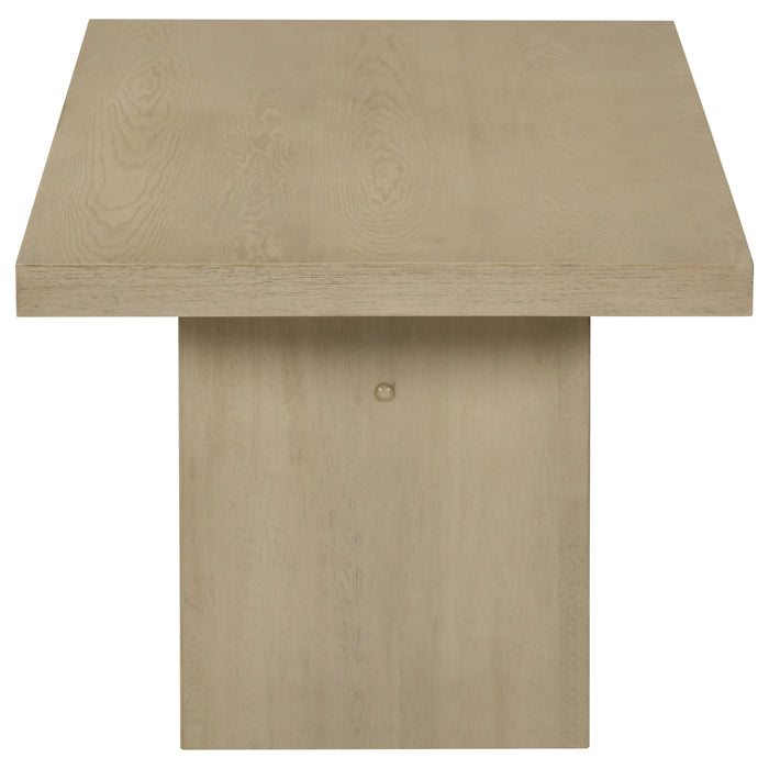 Decker 2-piece Coffee and End Table Set Natural Oak