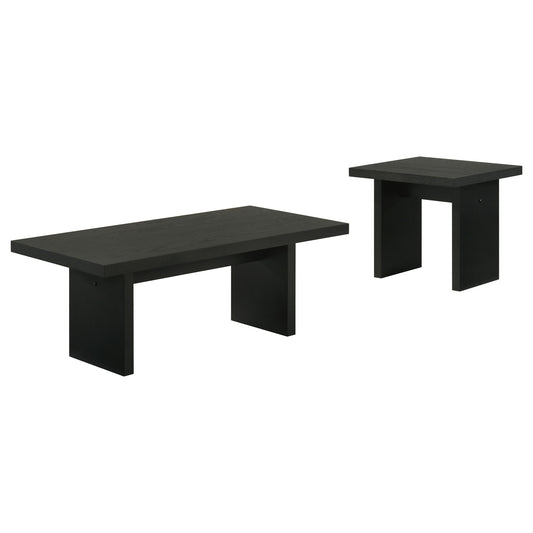 Decker 2-piece Coffee and End Table Set Black