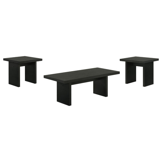 Decker 3-piece Coffee and End Table Set Black