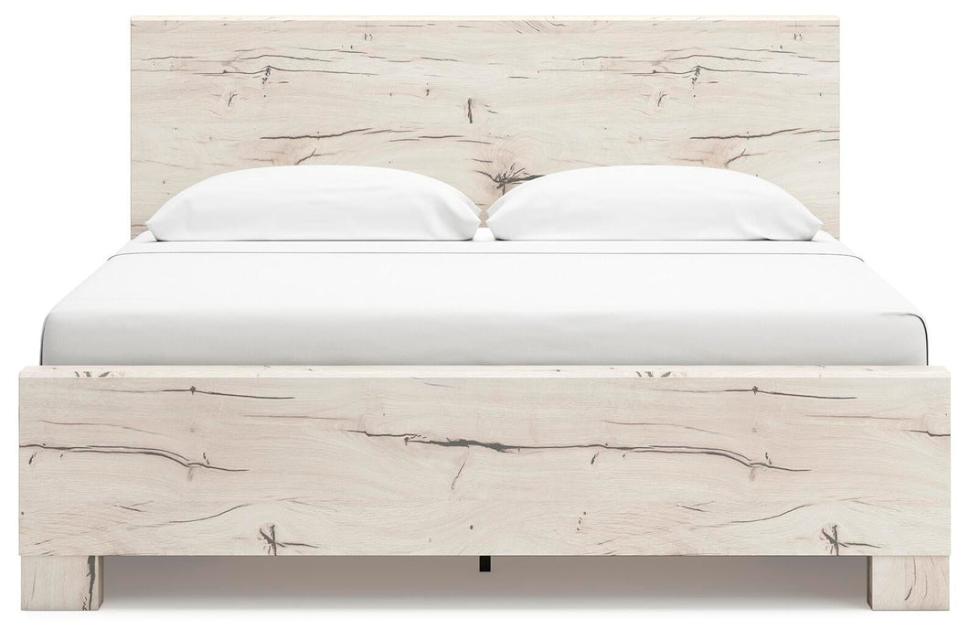 Lawroy King Panel Bed with Storage, Dresser, Mirror, Chest and Nightstand