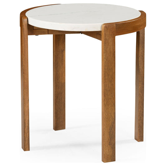 HP10.26 - India End Table in Brown / White