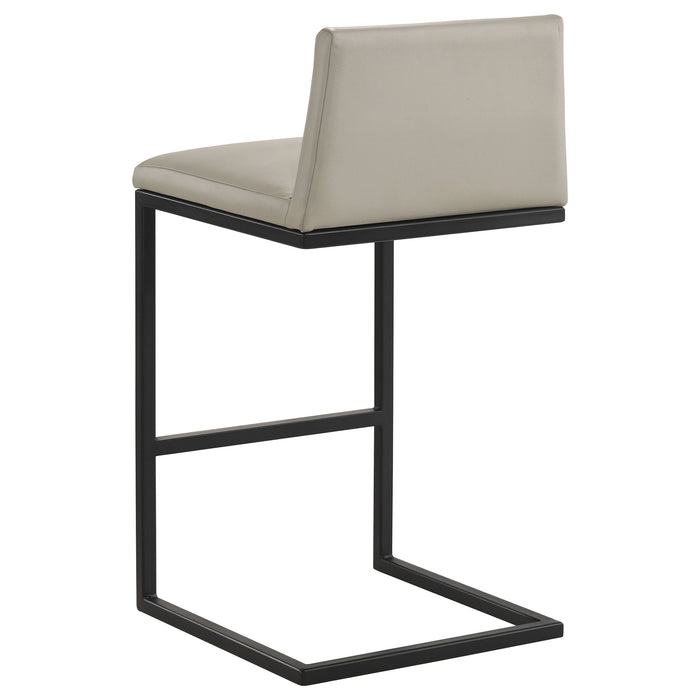 Vardon Genuine Leather Bar Stool Tan (Set of 2)