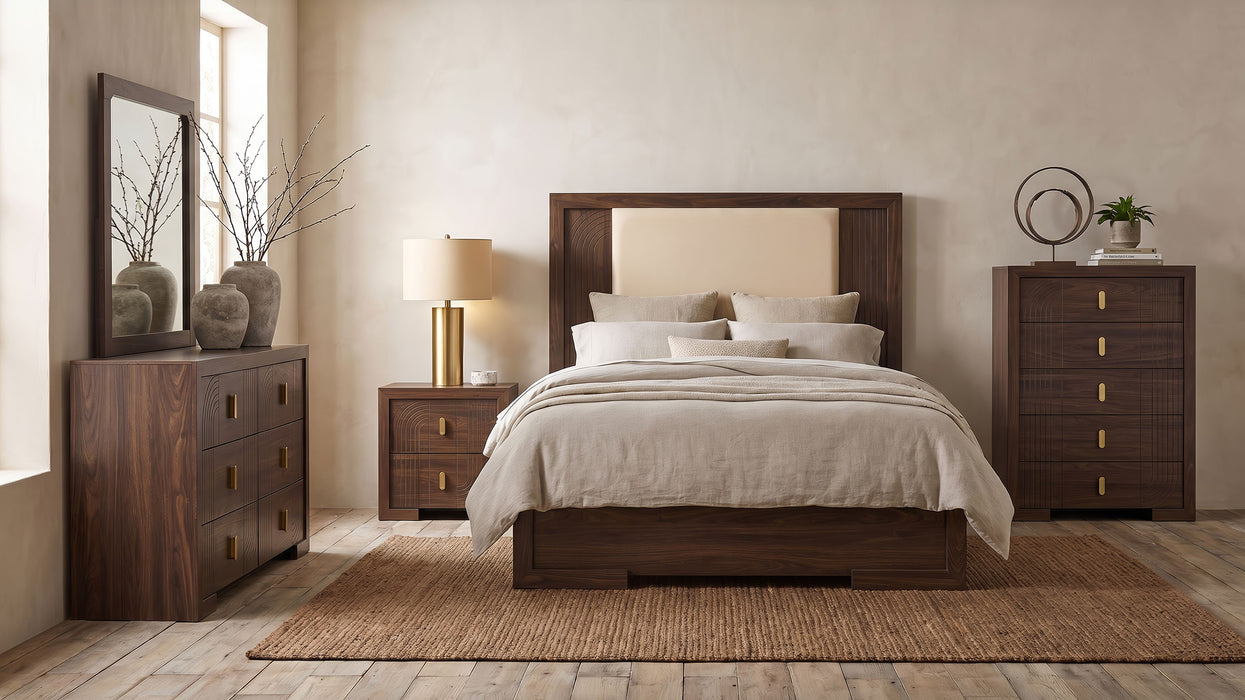 Etienne Rectangular Dresser Mirror Walnut