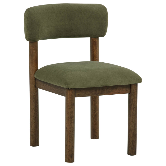 Faulkner 5-piece 48-inch Round Dining Set Moss Green