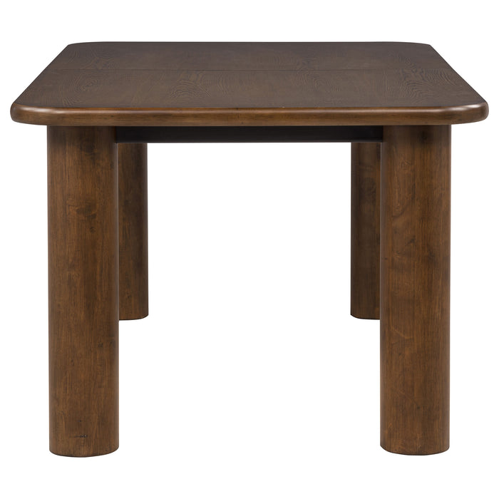 Faulkner 84-inch Extension Wood Dining Table Brown Oak