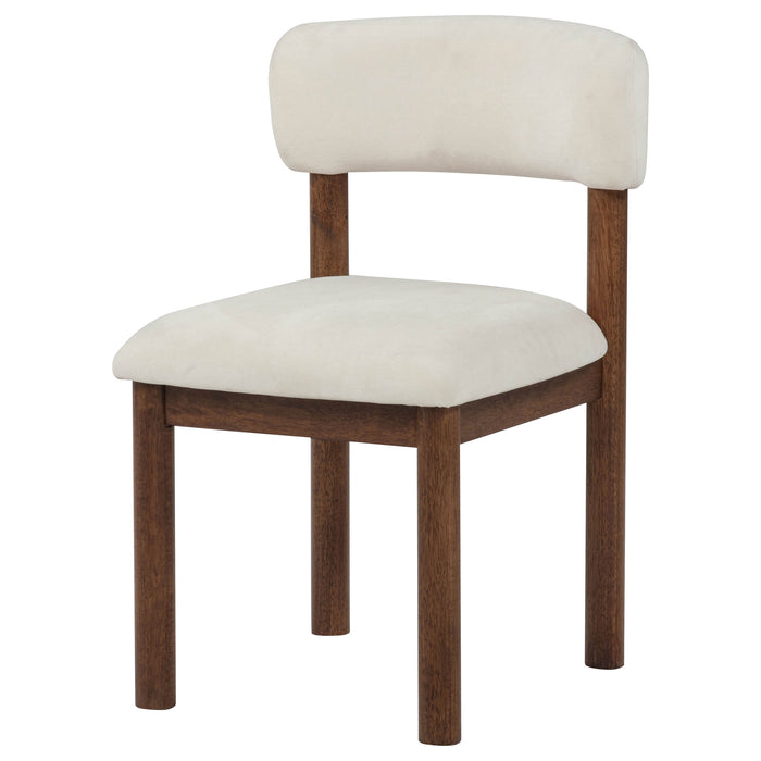 Faulkner Upholstered Dining Side Chair Cream (Set of 2)
