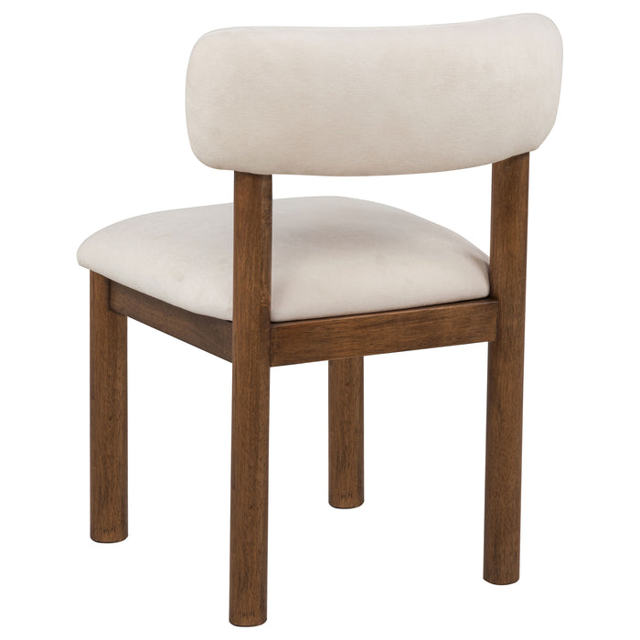 Faulkner Upholstered Dining Side Chair Cream (Set of 2)