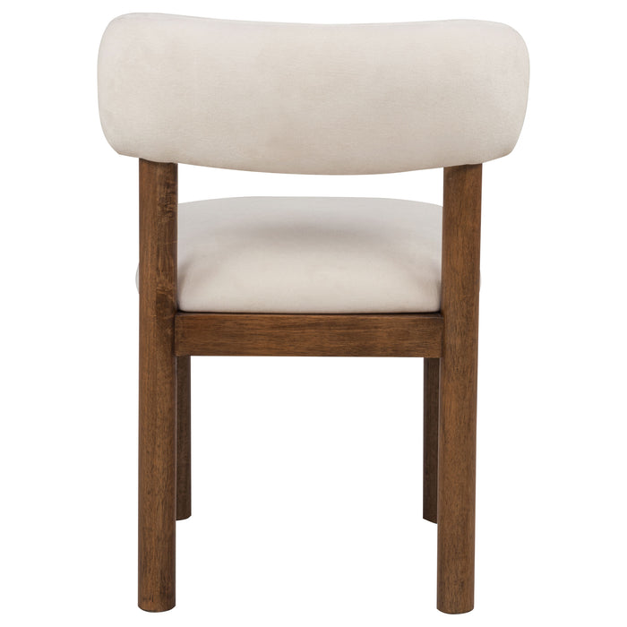 Faulkner Upholstered Dining Side Chair Cream (Set of 2)