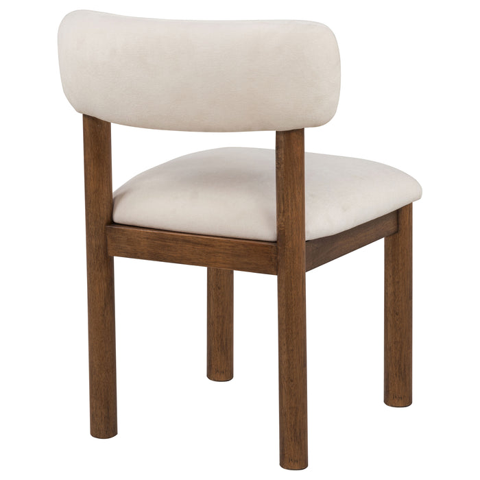 Faulkner Upholstered Dining Side Chair Cream (Set of 2)