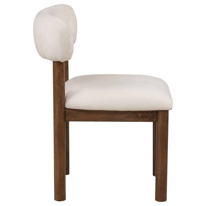 Faulkner Upholstered Dining Side Chair Cream (Set of 2)