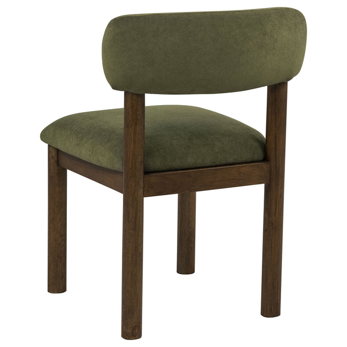 Faulkner Upholstered Dining Side Chair Moss Green (Set of 2)