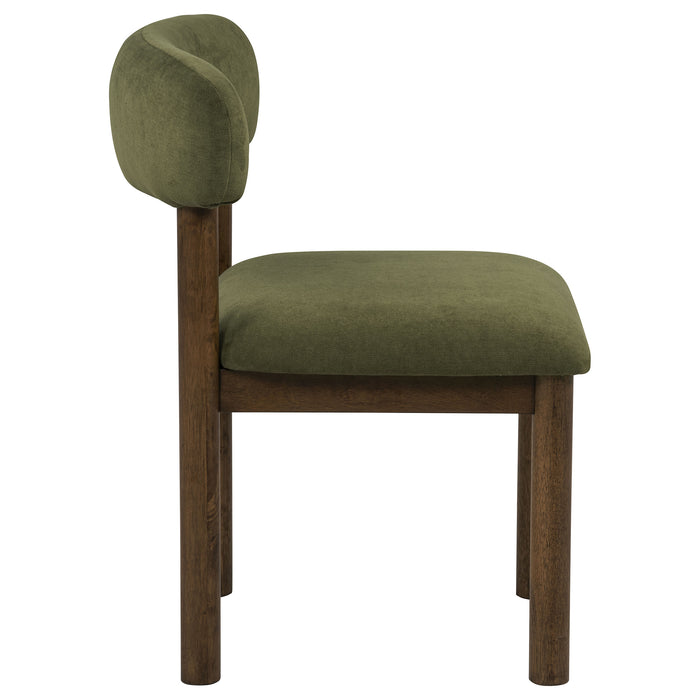 Faulkner Upholstered Dining Side Chair Moss Green (Set of 2)