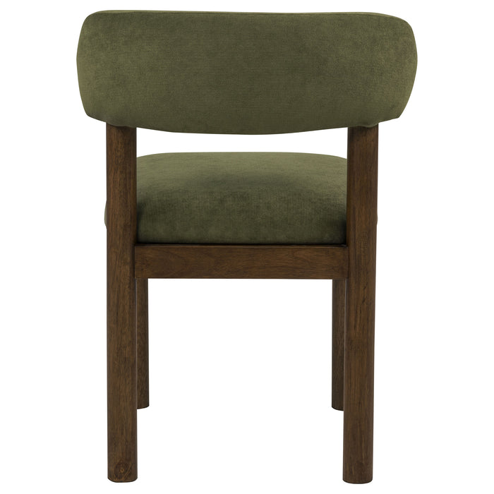 Faulkner Upholstered Dining Side Chair Moss Green (Set of 2)