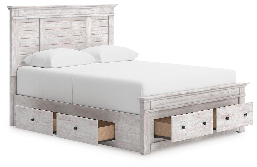 Makidern Queen Panel Storage Bed