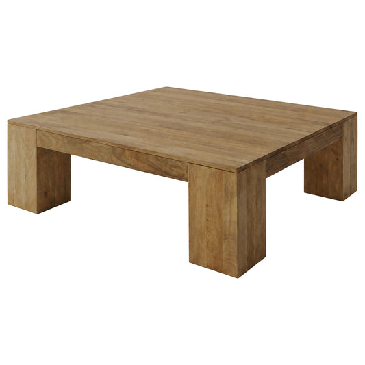 Butte Square Mango Wood Coffee Table Natural