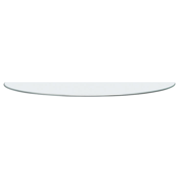 Naser 48-inch Round Glass Top Dining Table Dark Walnut