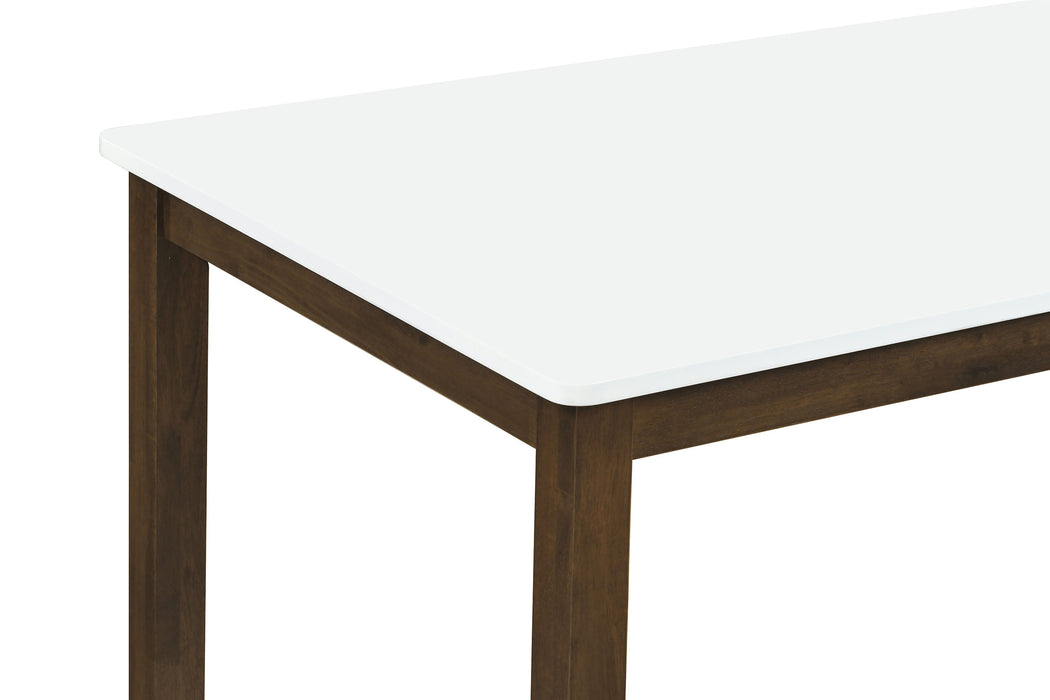 Merrin 7-piece 55-inch Rectangular Dining Set Off White and Walnut