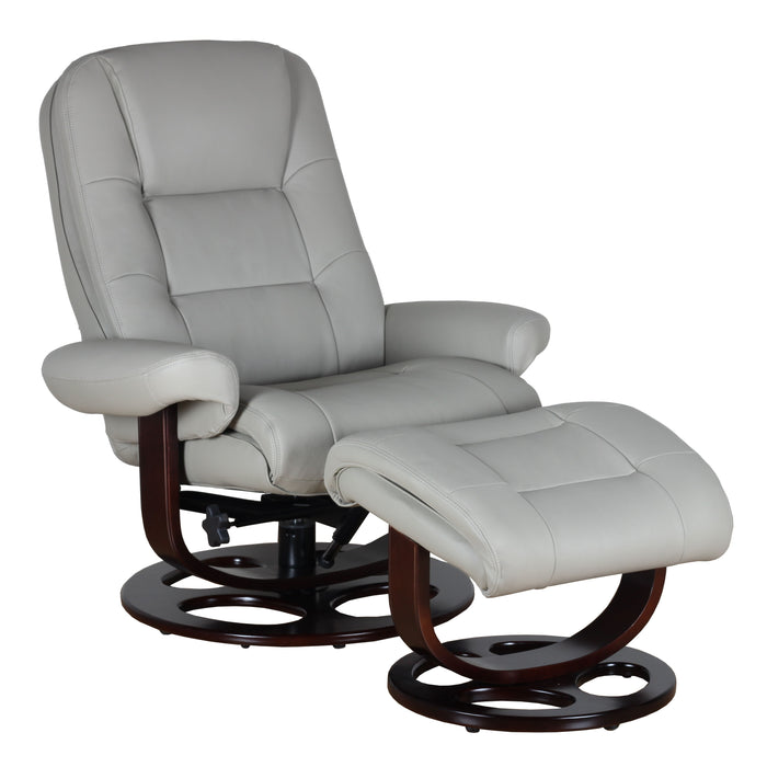 Jacque - Swivel Pedestal Recliner And Ottoman