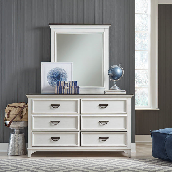 Allyson Park - Dresser & Mirror (6 Drawer Dresser) - White